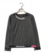 LEONARD FASHIONレオナールファッション）の古着「ウールカットソー」｜グレー