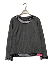 LEONARD FASHION（レオナールファッション）の古着「ウールカットソー」｜グレー