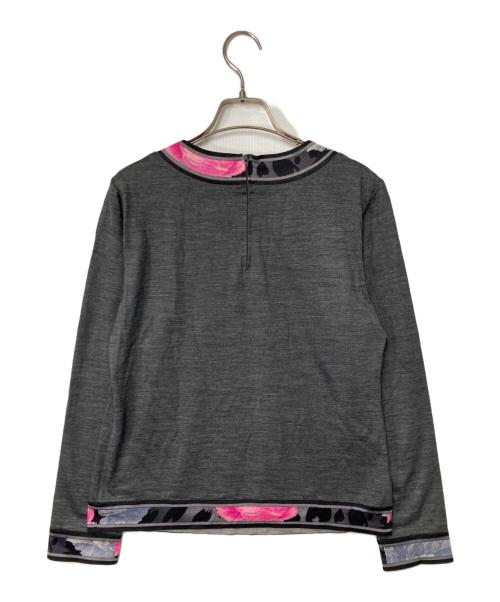 LEONARD FASHION（レオナールファッション）LEONARD FASHION (レオナールファッション) ウールカットソー グレー サイズ:Mの古着・服飾アイテム