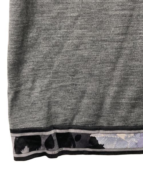 LEONARD FASHION（レオナールファッション）LEONARD FASHION (レオナールファッション) ウールカットソー グレー サイズ:Mの古着・服飾アイテム