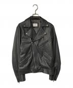 HEDINエディン）の古着「FEBE シープスキンダブルライダース」｜グレー