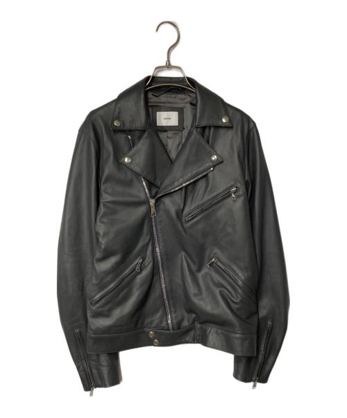 HEDIN（エディン）HEDIN (エディン) FEBE シープスキンダブルライダース グレー サイズ:46の古着・服飾アイテム