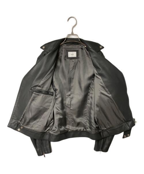 HEDIN（エディン）HEDIN (エディン) FEBE シープスキンダブルライダース グレー サイズ:46の古着・服飾アイテム
