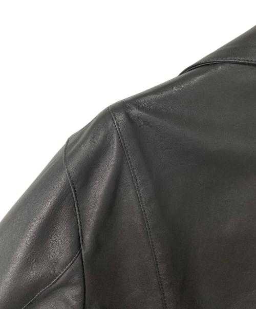 HEDIN（エディン）HEDIN (エディン) FEBE シープスキンダブルライダース グレー サイズ:46の古着・服飾アイテム