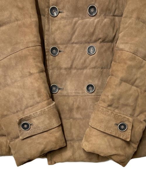 EMMETI（エンメティ）EMMETI (エンメティ) CRISTIANO スエードダウンジャケット ブラウン サイズ:46の古着・服飾アイテム