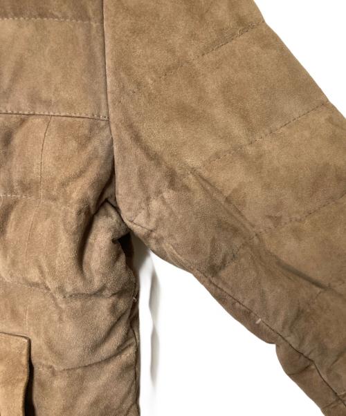 EMMETI（エンメティ）EMMETI (エンメティ) CRISTIANO スエードダウンジャケット ブラウン サイズ:46の古着・服飾アイテム