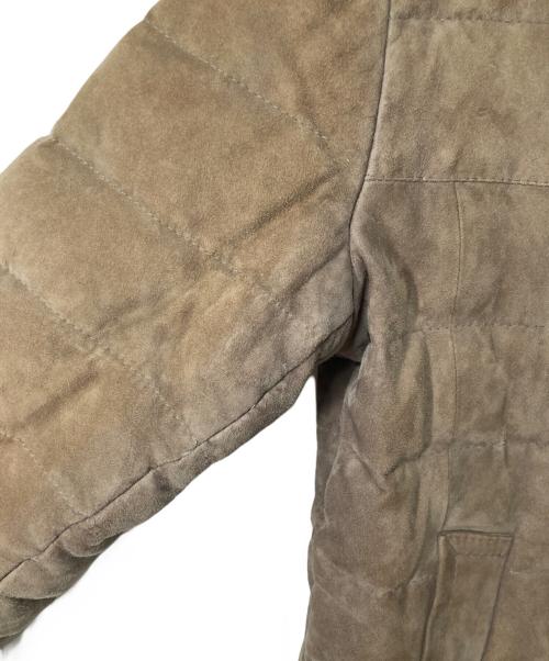 EMMETI（エンメティ）EMMETI (エンメティ) CRISTIANO スエードダウンジャケット ブラウン サイズ:46の古着・服飾アイテム