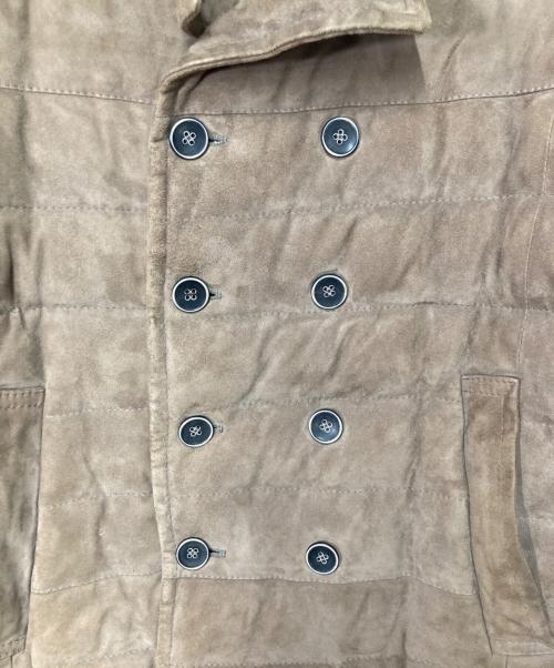 EMMETI（エンメティ）EMMETI (エンメティ) CRISTIANO スエードダウンジャケット ブラウン サイズ:46の古着・服飾アイテム