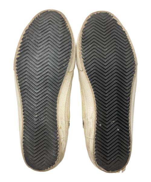 GOLDEN GOOSE（ゴールデングース）GOLDEN GOOSE (ゴールデングース) SLIDE ユーズド加工 スタッズ ハイカットスニーカー アイボリー サイズ:表記無しの古着・服飾アイテム