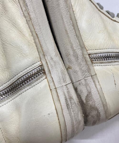 GOLDEN GOOSE（ゴールデングース）GOLDEN GOOSE (ゴールデングース) SLIDE ユーズド加工 スタッズ ハイカットスニーカー アイボリー サイズ:表記無しの古着・服飾アイテム