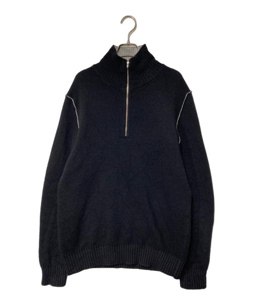 C.P COMPANY（シーピーカンパニー）C.P COMPANY (シーピーカンパニー) 06AW ハーフジップニット ブラック×グレー サイズ:50の古着・服飾アイテム