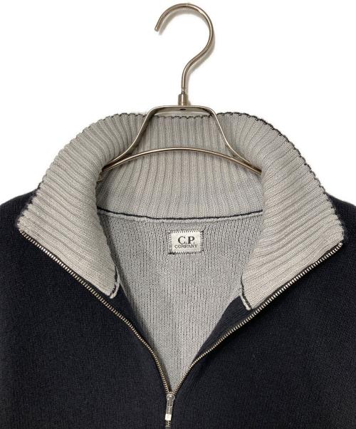 C.P COMPANY（シーピーカンパニー）C.P COMPANY (シーピーカンパニー) 06AW ハーフジップニット ブラック×グレー サイズ:50の古着・服飾アイテム