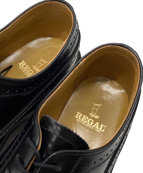 REGAL（リーガル）REGAL (リーガル) ウィングチップシューズ ブラック サイズ:281/2の古着・服飾アイテム
