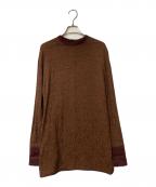 TODAYFULトゥデイフル）の古着「Jacquard Standcollar Blouse」｜ブラウン