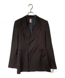 FETICO（フェティコ）の古着「WOOL GABARDINE SLIT JACKET」｜ブラウン