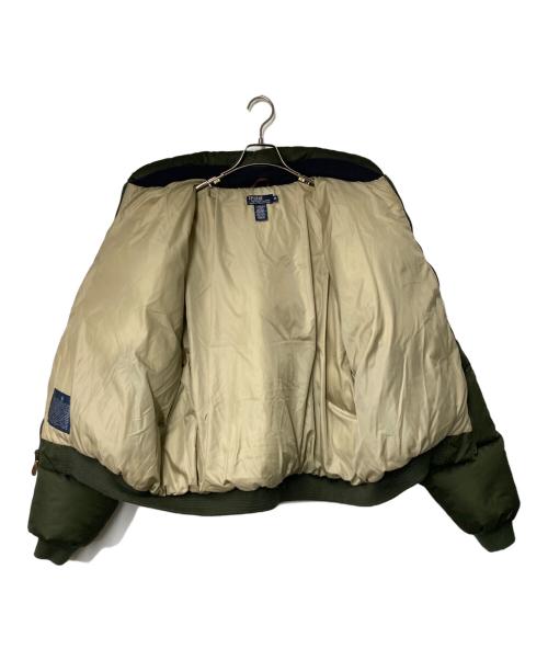 POLO RALPH LAUREN（ポロ・ラルフローレン）POLO RALPH LAUREN (ポロ・ラルフローレン) ポニー刺繍 ダウンジャケット オリーブグリーン サイズ:XLの古着・服飾アイテム