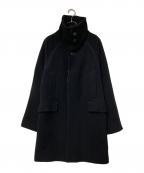 PAUL SMITHポールスミス）の古着「スタンドカラーニットコート」｜ブラック