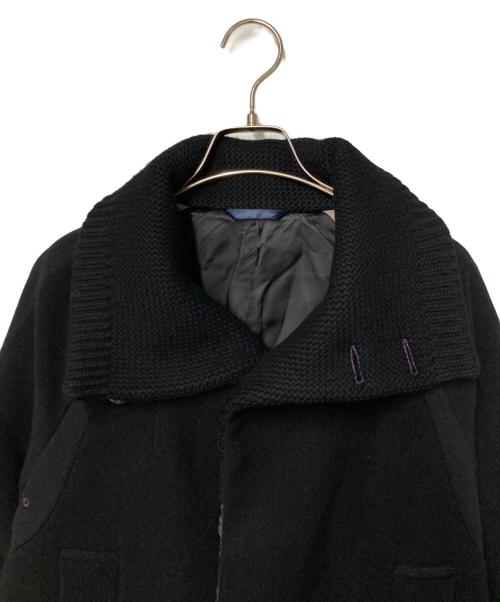 PAUL SMITH（ポールスミス）PAUL SMITH (ポールスミス) スタンドカラーニットコート ブラック サイズ:Ｍの古着・服飾アイテム