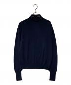 JOHN SMEDLEYジョンスメドレー）の古着「ウールタートルネックニット」｜ネイビー