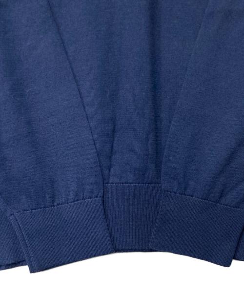 JOHN SMEDLEY（ジョンスメドレー）JOHN SMEDLEY (ジョンスメドレー) SEA ISLAND COTTON Vネックニット ネイビー サイズ:Sの古着・服飾アイテム