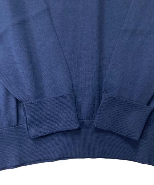 JOHN SMEDLEY（ジョンスメドレー）JOHN SMEDLEY (ジョンスメドレー) SEA ISLAND COTTON Vネックニット ネイビー サイズ:Sの古着・服飾アイテム