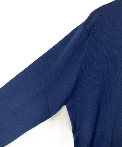 JOHN SMEDLEY（ジョンスメドレー）JOHN SMEDLEY (ジョンスメドレー) SEA ISLAND COTTON Vネックニット ネイビー サイズ:Sの古着・服飾アイテム