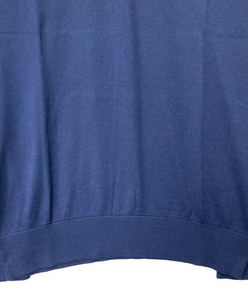 JOHN SMEDLEY（ジョンスメドレー）JOHN SMEDLEY (ジョンスメドレー) SEA ISLAND COTTON Vネックニット ネイビー サイズ:Sの古着・服飾アイテム