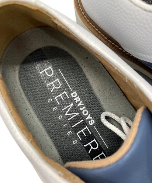 FOOT-JOY（フットジョイ）Foot-Joy (フットジョイ) DRYJOYS PREMIERE PACKARD Laced ゴルフシューズ ホワイト×ネイビー サイズ:JP24.5/USA6 1/2の古着・服飾アイテム