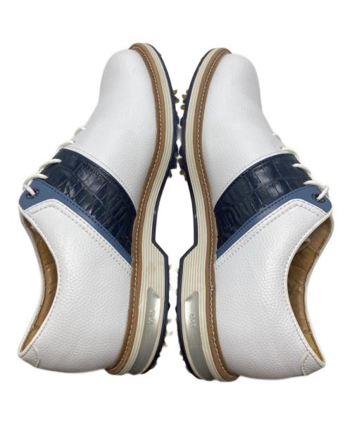 FOOT-JOY（フットジョイ）Foot-Joy (フットジョイ) DRYJOYS PREMIERE PACKARD Laced ゴルフシューズ ホワイト×ネイビー サイズ:JP24.5/USA6 1/2の古着・服飾アイテム