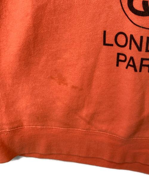 stussy（ステューシー）stussy (ステューシー) ロゴスウェット USA製 オレンジ サイズ:Mの古着・服飾アイテム