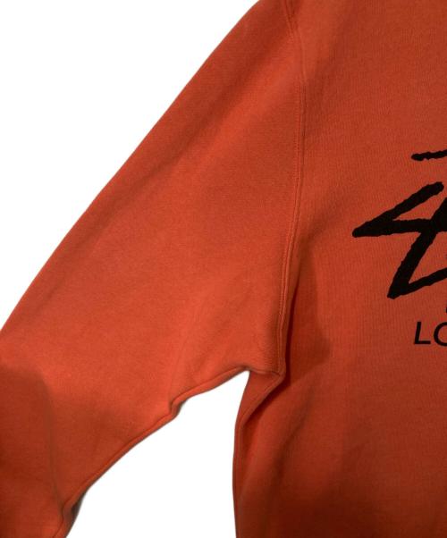 stussy（ステューシー）stussy (ステューシー) ロゴスウェット USA製 オレンジ サイズ:Mの古着・服飾アイテム