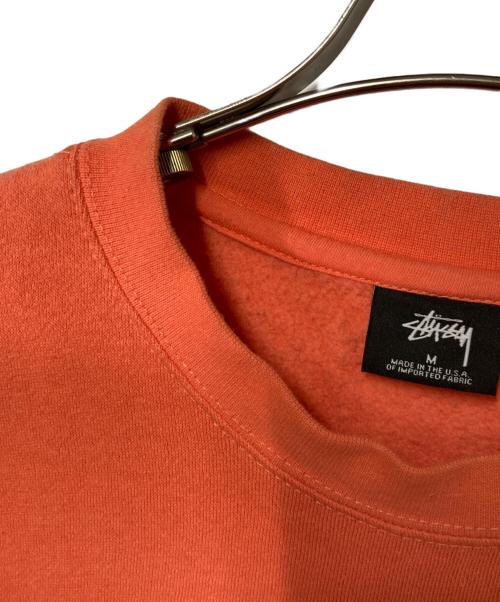 stussy（ステューシー）stussy (ステューシー) ロゴスウェット USA製 オレンジ サイズ:Mの古着・服飾アイテム