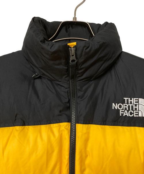 THE NORTH FACE（ザ ノース フェイス）THE NORTH FACE (ザ ノース フェイス) Short Nuptse JKT ブラック×イエロー サイズ:Ｍの古着・服飾アイテム