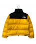 THE NORTH FACE (ザ ノース フェイス) Short Nuptse JKT ブラック×イエロー サイズ:Ｍ：11000円