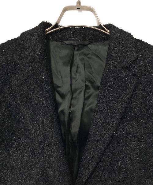 HELMUT LANG（ヘルムートラング）HELMUT LANG (ヘルムートラング) ブークレチェスターフィールドコート ブラック サイズ:40の古着・服飾アイテム