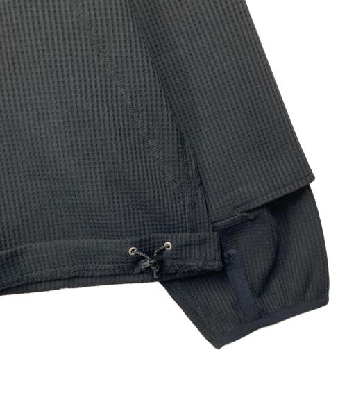 meanswhile（ミーンズワイル）meanswhile (ミーンズワイル) SOLOTEX Waffle Balaclava Hoodie ブラック サイズ:03の古着・服飾アイテム