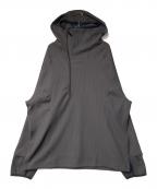 meanswhileミーンズワイル）の古着「SOLOTEX Waffle Balaclava Hoodie」｜グレー