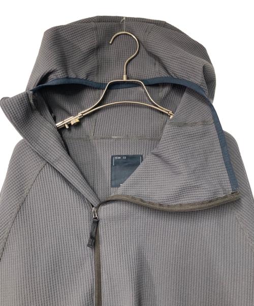 meanswhile（ミーンズワイル）meanswhile (ミーンズワイル) SOLOTEX Waffle Balaclava Hoodie グレー サイズ:03の古着・服飾アイテム