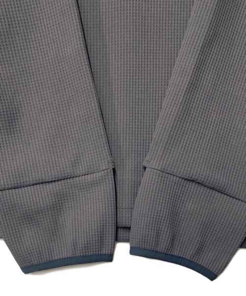 meanswhile（ミーンズワイル）meanswhile (ミーンズワイル) SOLOTEX Waffle Balaclava Hoodie グレー サイズ:03の古着・服飾アイテム