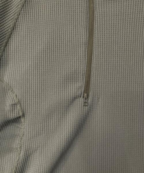 meanswhile（ミーンズワイル）meanswhile (ミーンズワイル) SOLOTEX Waffle Balaclava Hoodie グレー サイズ:03の古着・服飾アイテム