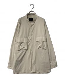 meanswhile（ミーンズワイル）の古着「Feather Smooth Officer’s SH」｜ベージュ