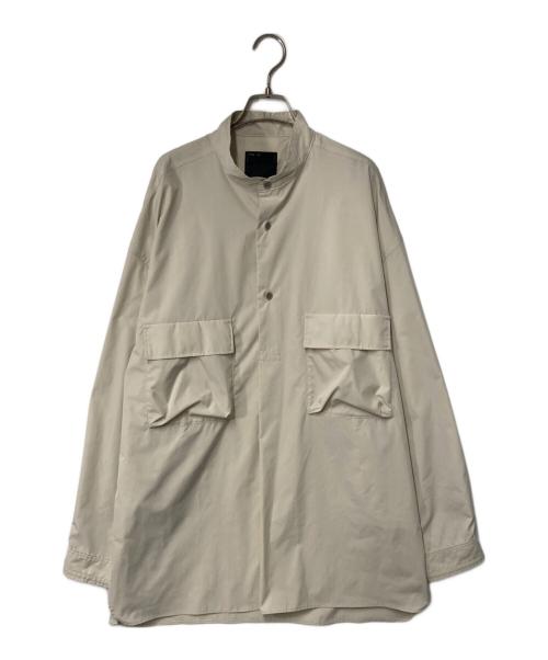 meanswhile（ミーンズワイル）meanswhile (ミーンズワイル) Feather Smooth Officer’s SH ベージュ サイズ:03の古着・服飾アイテム