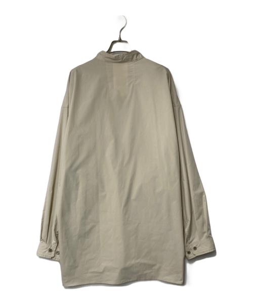 meanswhile（ミーンズワイル）meanswhile (ミーンズワイル) Feather Smooth Officer’s SH ベージュ サイズ:03の古着・服飾アイテム