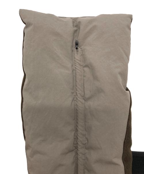 meanswhile（ミーンズワイル）meanswhile (ミーンズワイル) Wrap Down Muffler ブラウンの古着・服飾アイテム