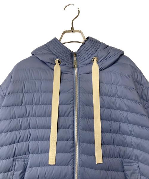 Leilian（レリアン）Leilian (レリアン) HEYER ダウン フーデッドコート ブルー サイズ:13+の古着・服飾アイテム