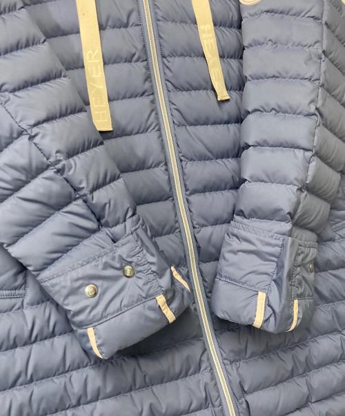 Leilian（レリアン）Leilian (レリアン) HEYER ダウン フーデッドコート ブルー サイズ:13+の古着・服飾アイテム