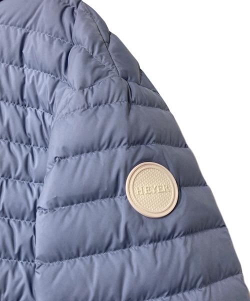 Leilian（レリアン）Leilian (レリアン) HEYER ダウン フーデッドコート ブルー サイズ:13+の古着・服飾アイテム