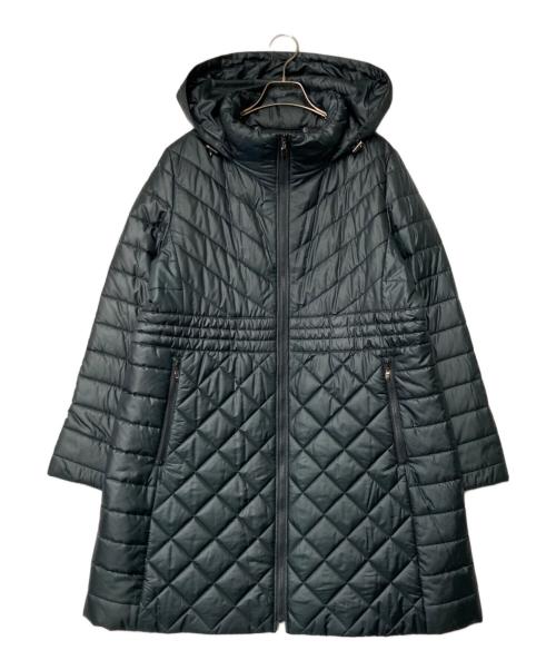 Leilian WHITE LABEL（レリアン ホワイトレーベル）LEILIAN WHITE LABEL (レリアン ホワイトレーベル) フーデッドキルティングコート グレイッシュグリーン サイズ:13の古着・服飾アイテム