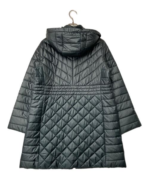 Leilian WHITE LABEL（レリアン ホワイトレーベル）LEILIAN WHITE LABEL (レリアン ホワイトレーベル) フーデッドキルティングコート グレイッシュグリーン サイズ:13の古着・服飾アイテム