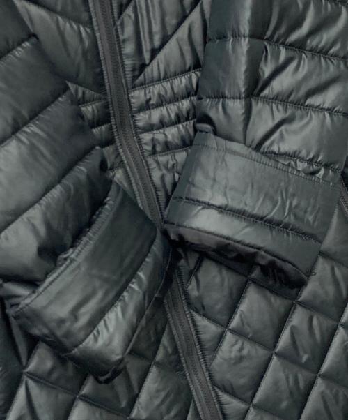 Leilian WHITE LABEL（レリアン ホワイトレーベル）LEILIAN WHITE LABEL (レリアン ホワイトレーベル) フーデッドキルティングコート グレイッシュグリーン サイズ:13の古着・服飾アイテム